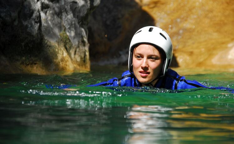 Canyoning Bayern Frau