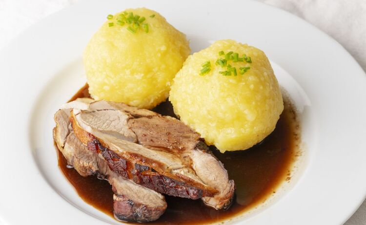 Schweinebraten Traditionell Mittagessen
